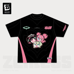 Zenless Zone Zero PINK Sugar Rush Series Angels of Delusion Printed T-shirt