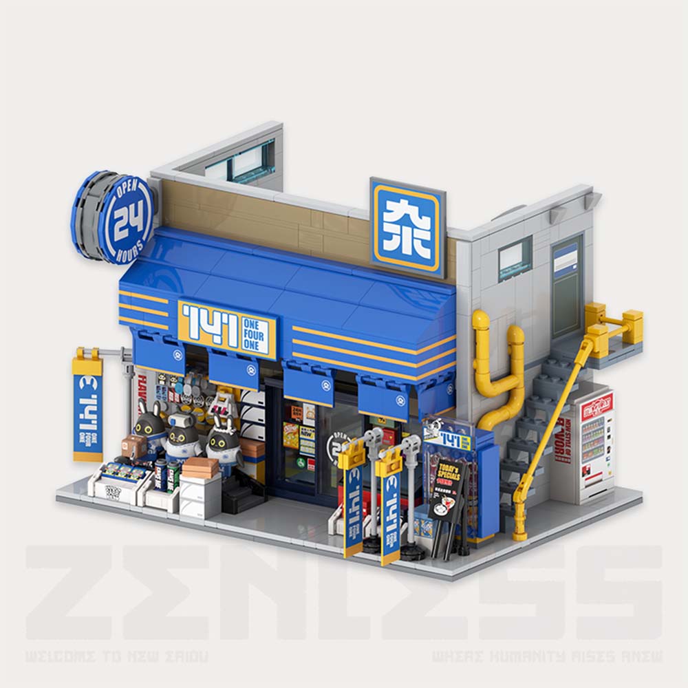 Zenless Zone Zero Sixth Street Scene Assembly Building Blocks Vol. 1